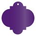 Purple Style D Tag (2 1/2 x 2 1/2) - 10/Pk