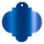 Blue Silk Style D Tag (2 1/2 x 2 1/2) - 10/Pk