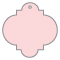 Pink Feather Style F Tag (3 x 3) 10/Pk