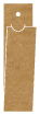 Natural Kraft Style H Tag (1 1/4 x 5 3/4 folded) 10/Pk