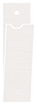 Linen Natural White Style H Tag (1 1/4 x 5 3/4 folded) 10/Pk