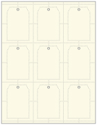 Natural White Imprintable Tag Style A1