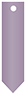Metallic Purple Style L Tag (1 1/4 x 5) 10/Pk