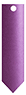Purple Silk Style L Tag 1 1/4 x 5