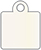 White Gold Style Q Tag (2 x 2 1/2) 10/Pk