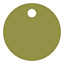 Olive Style R Tag 1 3/4 x 1 3/4