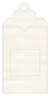 Linen Natural White Pearl Window Tag (2 5/8 x 5) 10/Pk