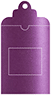 Purple Silk Window Tag 2 5/8 x 5