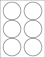 Printing Template for Round White Labels