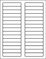 Printing Template for White File Folder Labels