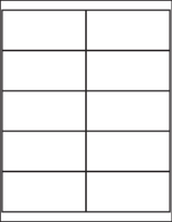 Printing Template for Clear Shipping Labels