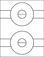 Printing Template for CD/DVD White Labels
