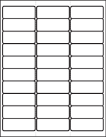 Printing Template for Silver Metallic Address Labels