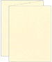 Eames Natural White (Textured) Trifold Card 4 1/4 x 5 1/2 - 10/Pk