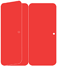 Rouge Panel Invitation 3 3/4 x 8 1/2 folded