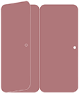 Riviera Rose Panel Invitation 3 3/4 x 8 1/2 folded