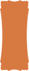 Papaya Victorian Card 4 x 9 1/4