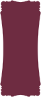 Wine Victorian Card 4 x 9 1/4