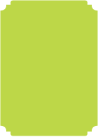 Apple Green - Deckle Edge Card -  2 x 3 1/2 - 25/pk