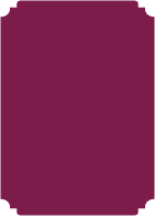 Linen Burgundy - Deckle Edge Card - 2 x 3 1/2 - 25/pk