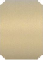 Metallic Gold Leaf  - Deckle Edge Card -  2 x 3 1/2  - 25/pk