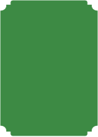 Holiday Green  - Deckle Edge Card -  2 x 3 1/2  - 25/pk