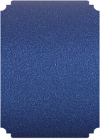 Stardream Iris Blue  - Deckle Edge Card -  2 x 3 1/2  - 25/pk