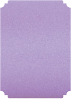 Metallic Lilac  - Deckle Edge Card -  2 x 3 1/2  - 25/pk