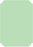 Pale Green  - Deckle Edge Card -  2 x 3 1/2  - 25/pk