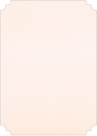 Stardream Peach  - Deckle Edge Card -  2 x 3 1/2  - 25/pk
