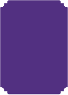 Purple  - Deckle Edge Card -  2 x 3 1/2  - 25/pk