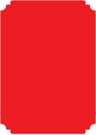 Scarlet Linen  - Deckle Edge Card -  2 x 3 1/2  - 25/pk