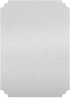 Stardream Silver  - Deckle Edge Card -  2 x 3 1/2  - 25/pk