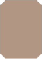 Taupe Brown  - Deckle Edge Card -  2 x 3 1/2  - 25/pk