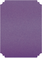 Metallic Violet  - Deckle Edge Card -  2 x 3 1/2 - 25/pk