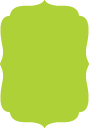 Apple Green - Retro Card -  3 1/2 x 5 - 25/pk