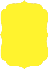 Bright Yellow  - Retro Card -  3 1/2 x 5  - 25/pk