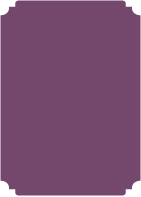 Eggplant - Deckle Edge Card -  3 1/2 x 5 - 25/pk