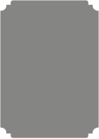 Dark Grey  - Deckle Edge Card -  3 1/2 x 5  - 25/pk
