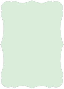 Celadon  - Victorian Card -  3 1/2 x 5  - 25/pk