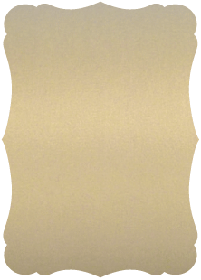 Metallic Gold Leaf  - Victorian Card -  3 1/2 x 5  - 25/pk