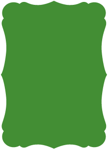 Leaf Green  - Victorian Card -  3 1/2 x 5  - 25/pk