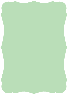 Pale Green  - Victorian Card -  3 1/2 x 5  - 25/pk