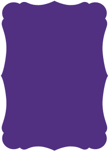 Purple  - Victorian Card -  3 1/2 x 5  - 25/pk