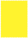 Bright Yellow  - Scallop Card -  4 1/4 x 5 1/2  - 25/pk