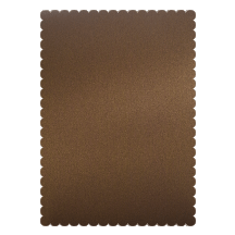 Stardream Bronze  - Scallop Card -  4 1/4 x 5 1/2  - 25/pk