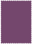 Eggplant - Scallop Card -  4 1/4 x 5 1/2  - 25/pk