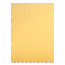 Stardream Gold  - Scallop Card -  4 1/4 x 5 1/2  - 25/pk