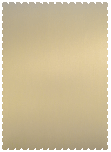 Metallic Gold Leaf  - Scallop Card -  4 1/4 x 5 1/2  - 25/pk
