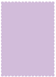 Lavender   - Scallop Card -  4 1/4 x 5 1/2  - 25/pk